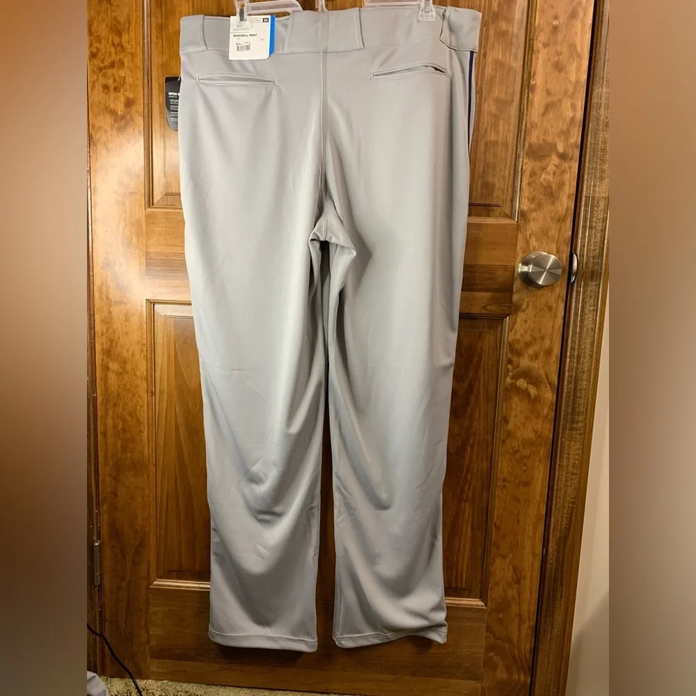 Men’s Champro open bottom loose fit Gray baseball pants Adult 2X
